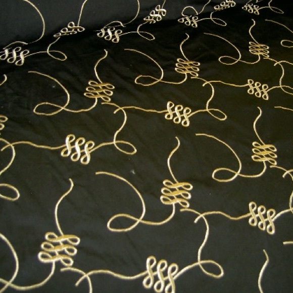 Duralee Savoy 73009 Color 12 Black Fabric - Picture 11 of 14